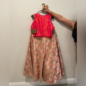 Pink Indian skirt and Blouse